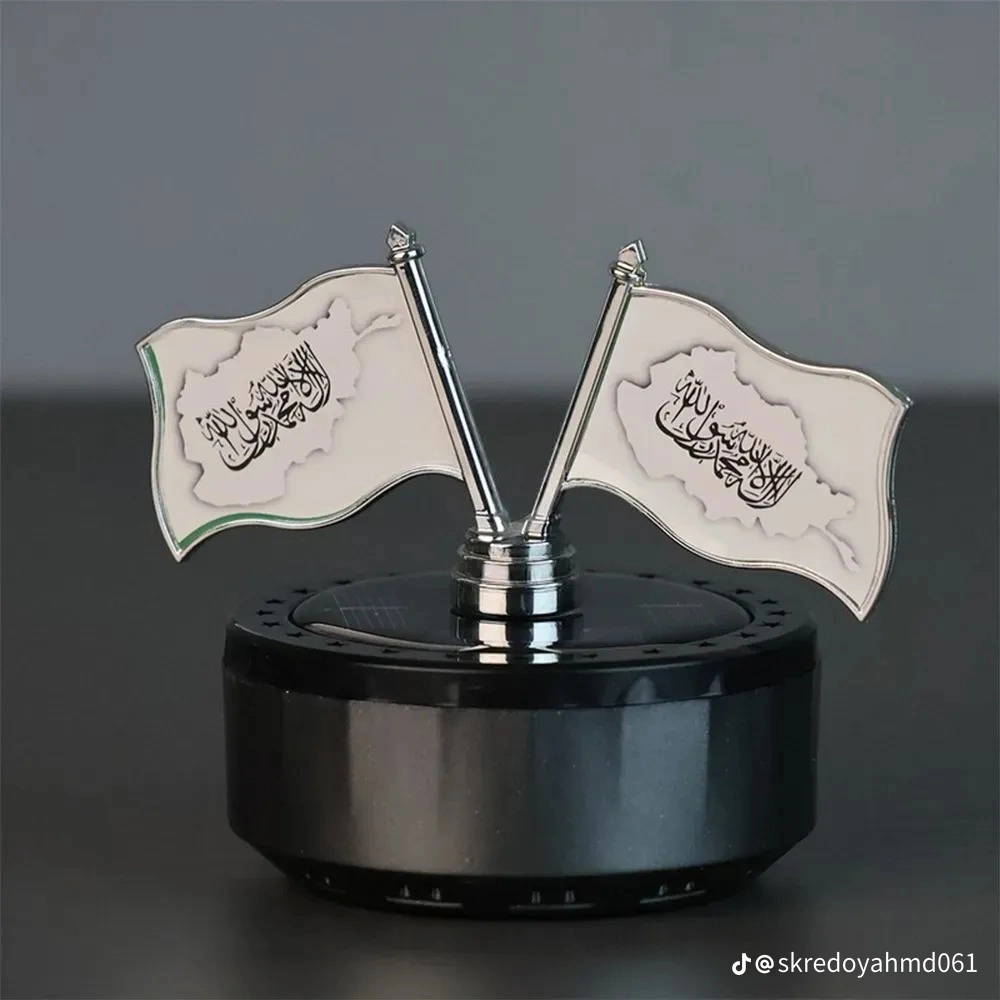 Ara'bi  Flag Dashboard Solar Showpiece