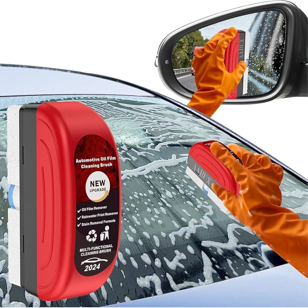 Glass Oil Film cleaning brush for car