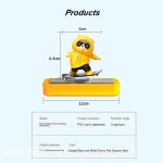 Showpiece Sliding Bear Car Dashboard Toy with Parking Number – Funny Skateboard Ornament - Image 4