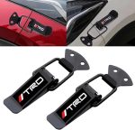 Car Bumper Security Hook Lock Clips Kit Quick Release Fasteners TRD Bumper Clips for Car Bumpers, Fenders, Trunk and Hatch Lids Compatible with All Cars (Set of 2) (TRD)