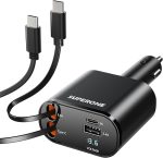 USB C Car Charger, 69W 4-in-1 Fast Charging Adapter
