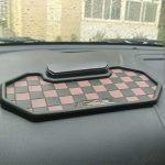 Universal Anti-Slip Car Dashboard Mat with Temporary Parking Number Plate