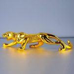 Lucky Fengshui/Cheetah Gift for Car Office Home Decorative Showpiece - 4.5 cm (Polyresin, Gold) - Image 4