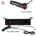 8 LED Red & Blue Car Police Strobe Light | Flashing Emergency Warning Light for All Cars, Trucks, Bikes | Waterproof 12V Dashboard Windshield Light with Switch – Set of 1 - Image 2