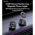 360 Rotation Foldable Clamp Arm Magnetic Vacuum Suction Cup Car Phone Holder Innovative Design - Image 5