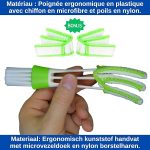 1 Pcs Car Window Blind and Ventilation Cleaning Brush with Microfibre Sleeve Venetian Blind and Shutter Cleaning Brush Car Brush - Image 2