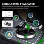 Car Air Freshener, Creative Helicopter Solar Energy Rotating Aromatherapy Aviation Al Alloy Diffuser, Relieve Stress and Purifie Odors for Car and Home - 1PCS - Image 3