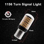 Dual Connection/Pin/Buoyant Canbus Error Free 15 Watts 144 LED/SMD For Brake, Reverse Tail Light Bulbs (White) - Image 4