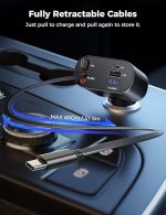 USB C Car Charger, 69W 4-in-1 Fast Charging Adapter - Image 6