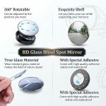 BLIND SPOT MIRROR for Cars & Bikes | HD Convex Glass | 360° Adjustable | Universal Fit for All Cars & Bikes | Easy Stick-On Installation (Pack of 2) (Frameless) - Image 3