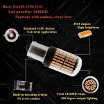 Dual Connection/Pin/Buoyant Canbus Error Free 15 Watts 144 LED/SMD For Brake, Reverse Tail Light Bulbs (White) - Image 3