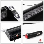 8 LED Red & Blue Car Police Strobe Light | Flashing Emergency Warning Light for All Cars, Trucks, Bikes | Waterproof 12V Dashboard Windshield Light with Switch – Set of 1 - Image 4