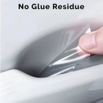 Car Door Handle Protector Transparent Sticker and car Handle Scratch Protector car Door Sticker PU Finger Guard Car Paint Protection Universal Car Door Guard (Pack of 4) - Image 3