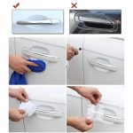 Car Door Handle Protector Soft Anti-Scratch Door Cup & Handle Print Protection Stickers – 8 pcs set - Image 3