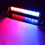 8 LED Red & Blue Car Police Strobe Light | Flashing Emergency Warning Light for All Cars, Trucks, Bikes | Waterproof 12V Dashboard Windshield Light with Switch – Set of 1 - Image 5