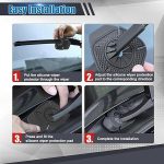 Car Wiper Hole Protector Pad Car Silicon Wiper Windshield Car Wiper Cover Dust Front Cover Car Wiper Protector Windscreen Car Protection Accessories Universal For Most Vehicles (Black 2Pcs) - Image 4