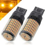 Dual Connection/Pin/Buoyant Canbus Error Free 15 Watts 144 LED/SMD For Brake, Reverse Tail Light Bulbs (White)