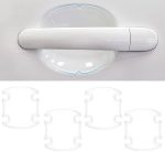 Car Door Handle Protector Transparent Sticker and car Handle Scratch Protector car Door Sticker PU Finger Guard Car Paint Protection Universal Car Door Guard (Pack of 4)