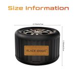 Wheel BLACK ODOR Premium Car Air Freshener - Essential Oil Perfume for Vehicles - Pleasant Scents - Long-Lasting Dashboard Fragrance - Interior Aroma Diffuser (BO-28, 45g) - Image 4