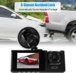 Dash Cam Front and Rear Inside, 1080P FHD Three Channels Dash Camera for Cars, WDR, G Sensor, Loop Recording, Parking Monitor, 24 Hours Recording - Image 2