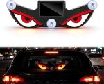 Solar Devil Eye Car Window Light, Wireless Triangle LED