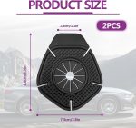 Car Wiper Hole Protector Pad Car Silicon Wiper Windshield Car Wiper Cover Dust Front Cover Car Wiper Protector Windscreen Car Protection Accessories Universal For Most Vehicles (Black 2Pcs) - Image 5