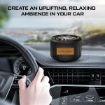 Wheel BLACK ODOR Premium Car Air Freshener - Essential Oil Perfume for Vehicles - Pleasant Scents - Long-Lasting Dashboard Fragrance - Interior Aroma Diffuser (BO-28, 45g) - Image 3