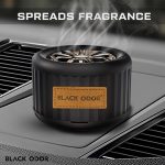 Wheel BLACK ODOR Premium Car Air Freshener - Essential Oil Perfume for Vehicles - Pleasant Scents - Long-Lasting Dashboard Fragrance - Interior Aroma Diffuser (BO-28, 45g) - Image 2