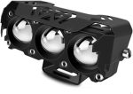 Motorcycle LED Spotlight – Dual Color Hi/Low Beam Driving Light with Switch for Cars, Trucks, SUVs & UTVs (12V/24V) - Image 2