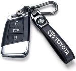 Premium Genuine Leather Car Keychain – Stylish Key Ring Holder for Men & Women, Durable Key Accessory & Gift (Black) - Image 3