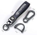 Premium Genuine Leather Car Keychain – Stylish Key Ring Holder for Men & Women, Durable Key Accessory & Gift (Black) - Image 6