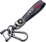 Premium Genuine Leather Car Keychain – Stylish Key Ring Holder for Men & Women, Durable Key Accessory & Gift (Black) - Image 5