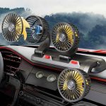 Triple Head Car Fan – 2-Speed USB/12V/24V Cooling Fan for Vehicle Interior, Home & Office Use - Image 5