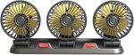 Triple Head Car Fan – 2-Speed USB/12V/24V Cooling Fan for Vehicle Interior, Home & Office Use - Image 2
