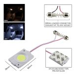 12V COB LED Car Interior Roof Light – Bright White Universal Dome Light for All Cars, Interior Lighting Set of 2 - Image 2