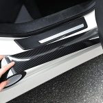 5cm × 5m Carbon Fiber Car Door Sill Protector – Waterproof Anti-Scratch Adhesive Protection Tape, Black - Image 6