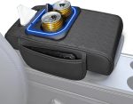 Armrest Cover for Car with Cup Holder Leather Mat - Image 7