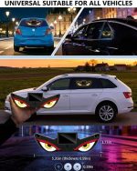 Solar Devil Eyes LED Light – Wireless USB Rechargeable Car & Bike Windshield Ambient Decorative Lamp - Image 4
