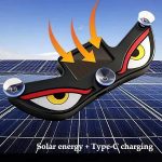Solar Devil Eyes LED Light – Wireless USB Rechargeable Car & Bike Windshield Ambient Decorative Lamp - Image 5