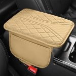 Premium Memory Foam Car Armrest Cover – Leather Center Console Cushion with Non-Slip Pad & Storage Bags for Kia Optima 2014–2020, Beige - Image 6