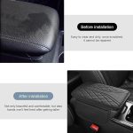 Premium Memory Foam Car Armrest Cover – Leather Center Console Cushion with Non-Slip Pad & Storage Bags for Kia Optima 2014–2020, Beige - Image 3