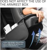 Premium Memory Foam Car Armrest Cover – Leather Center Console Cushion with Non-Slip Pad & Storage Bags for Kia Optima 2014–2020, Beige - Image 2