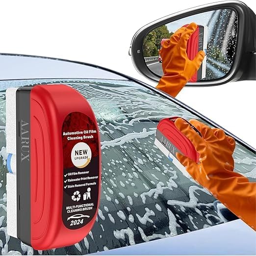 z1 Car Windshield Oil Film Remover Brush – Powerful Glass Cleaning Tool for Removing Oil, Dirt & Residue from Automotive Glass - Image 1